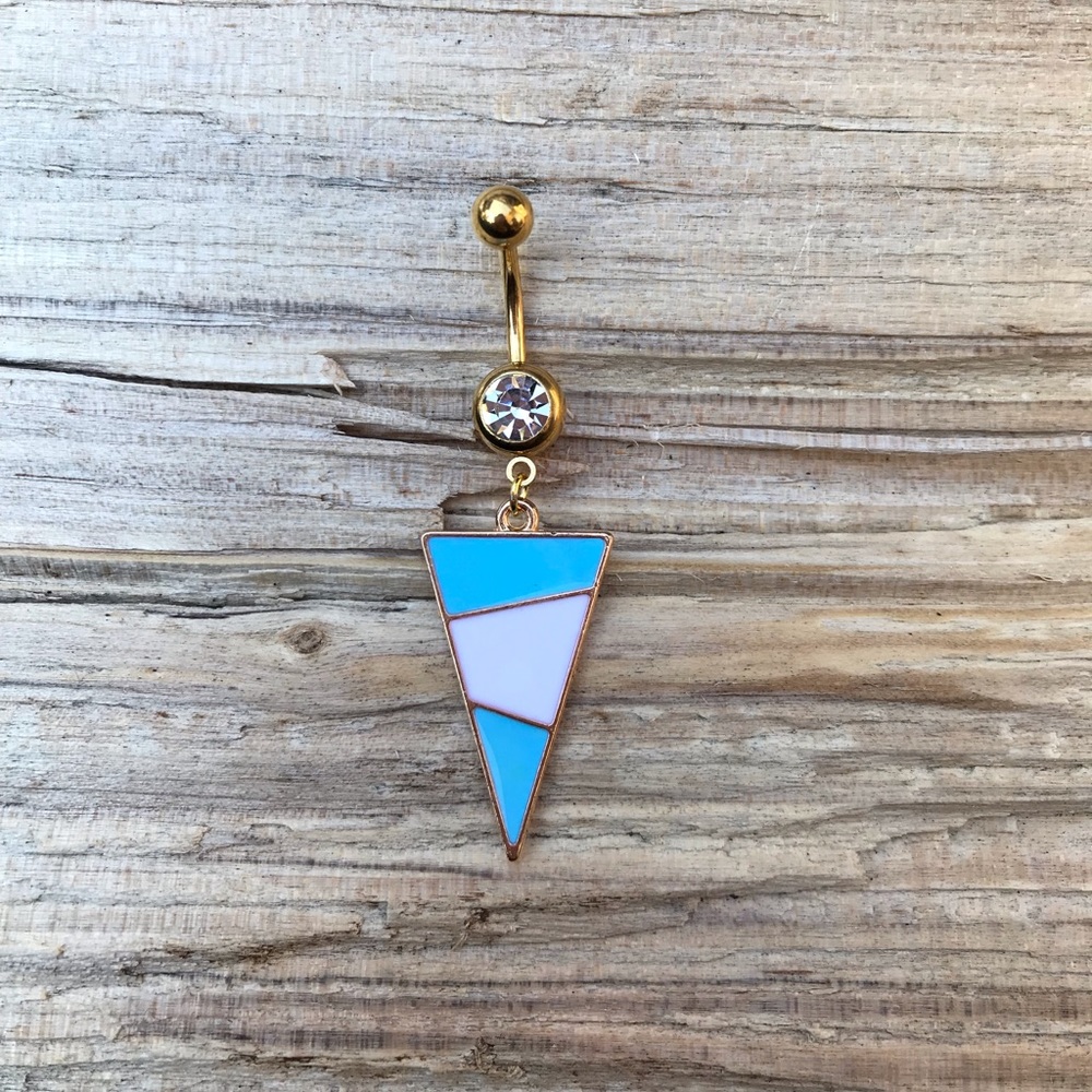Gold Arrow Belly Button Ring